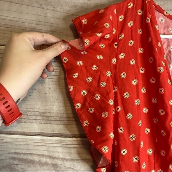 Charlie Holiday Jetsetter Wide Leg Jumpsuit in Aztec Red - Picture 8 of 14